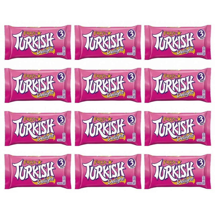 Fry's Turkish Delight | Classic Rose - Flavoured Chocolate Treats - 12x3x51g - liquidation.store