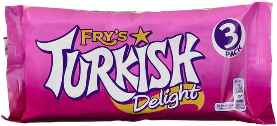 Fry's Turkish Delight | Classic Rose - Flavoured Chocolate Treats - 12x3x51g - liquidation.store