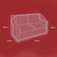 Thumbnail for Gardman Modular 2 Seater Garden Sofa Cover - Grey - liquidation.store