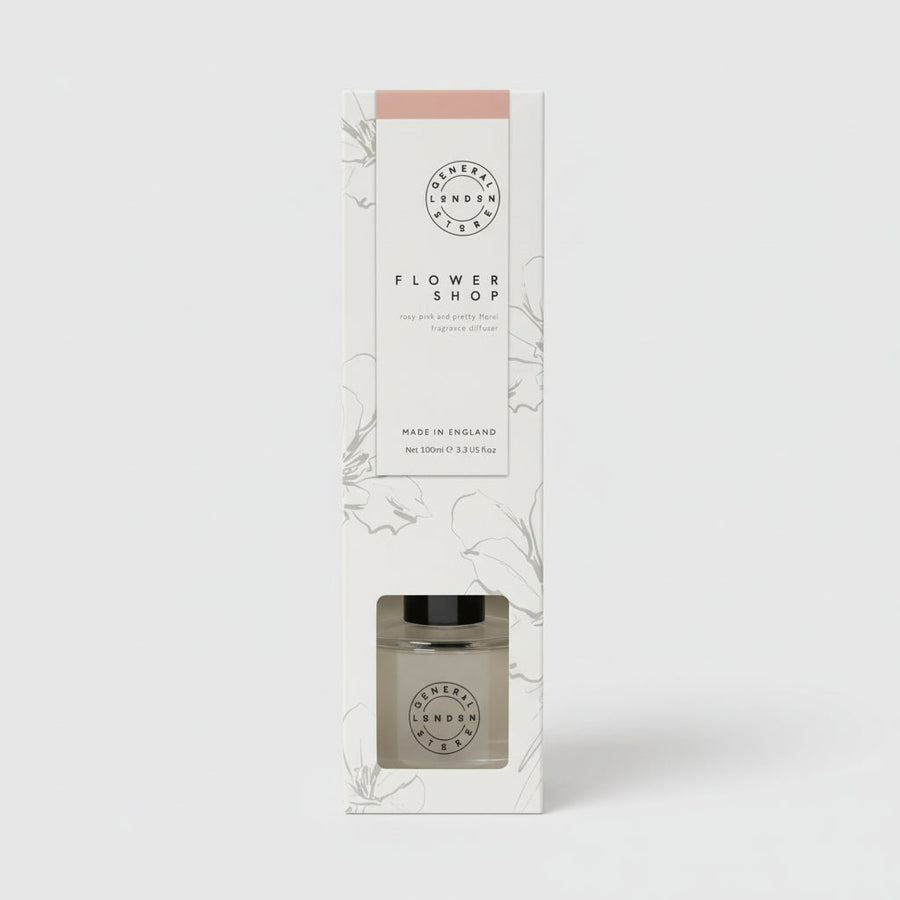 General Store Floral Scented Diffuser 100ml Rose Pink - liquidation.store
