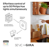 Thumbnail for GIRA + Senic Friends of Hue Smart Switch - Philips Hue - Black - liquidation.store