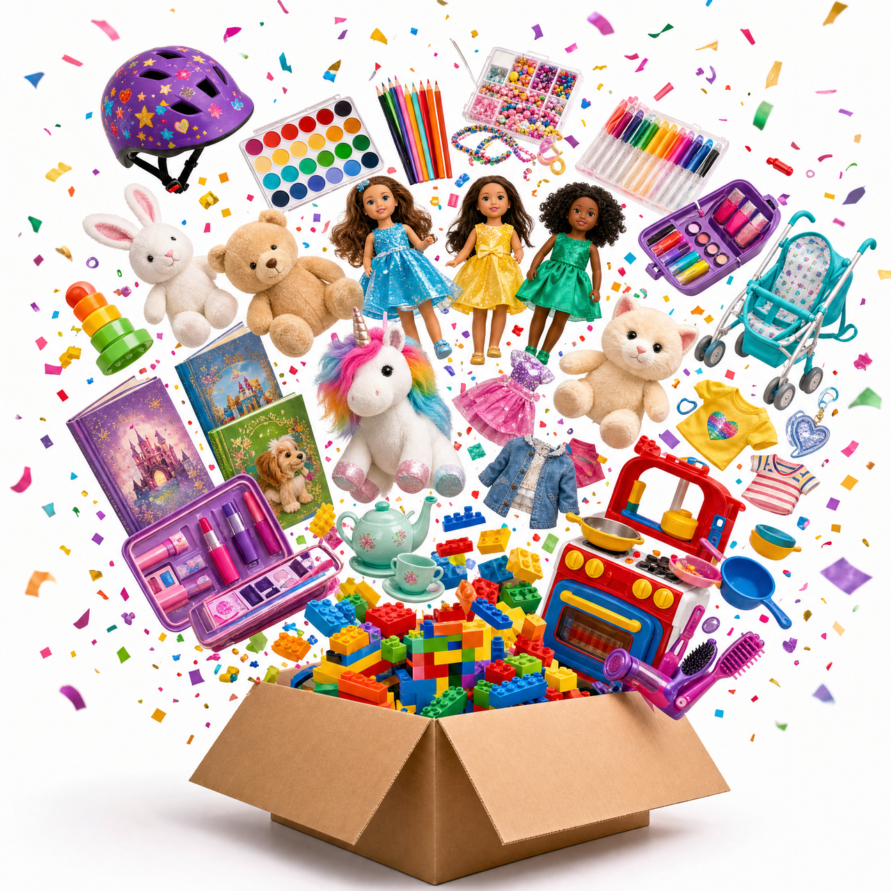 Girls Mystery Box - Age 5-9 YRS Toys, Dolls, Arts Crafts & More! Perfect for stocking fillers & gifts - liquidation.store