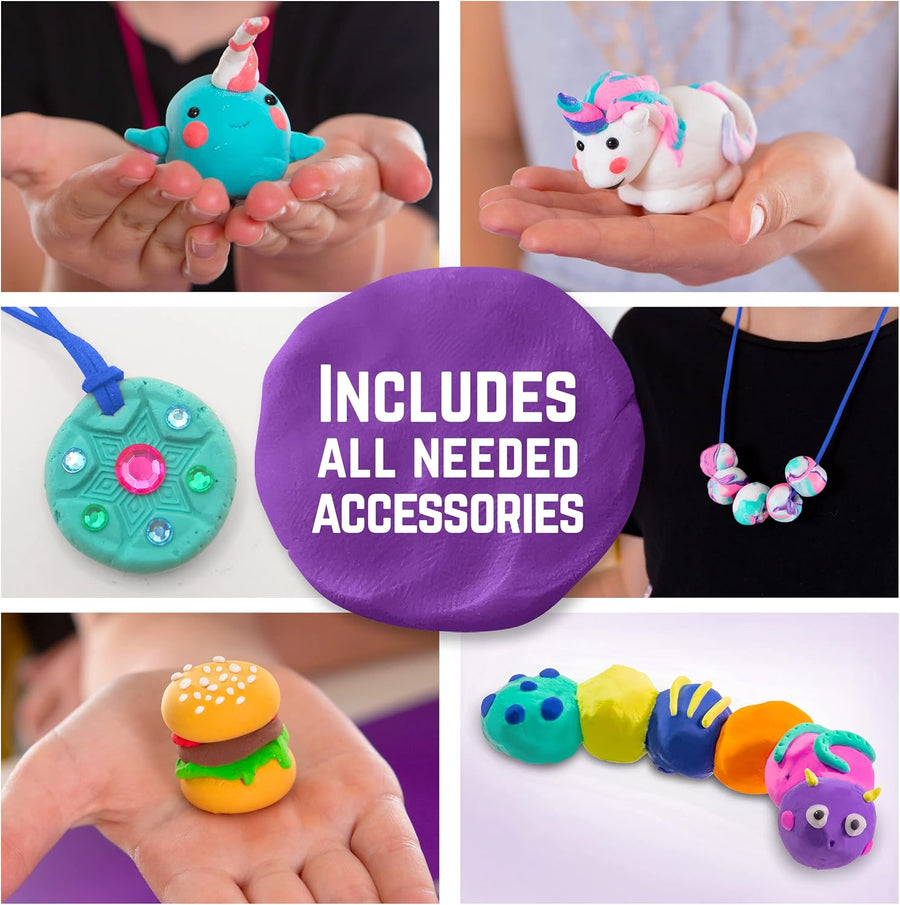 GirlZone Air Dry Clay Ultimate Craft Kit for Kids - liquidation.store