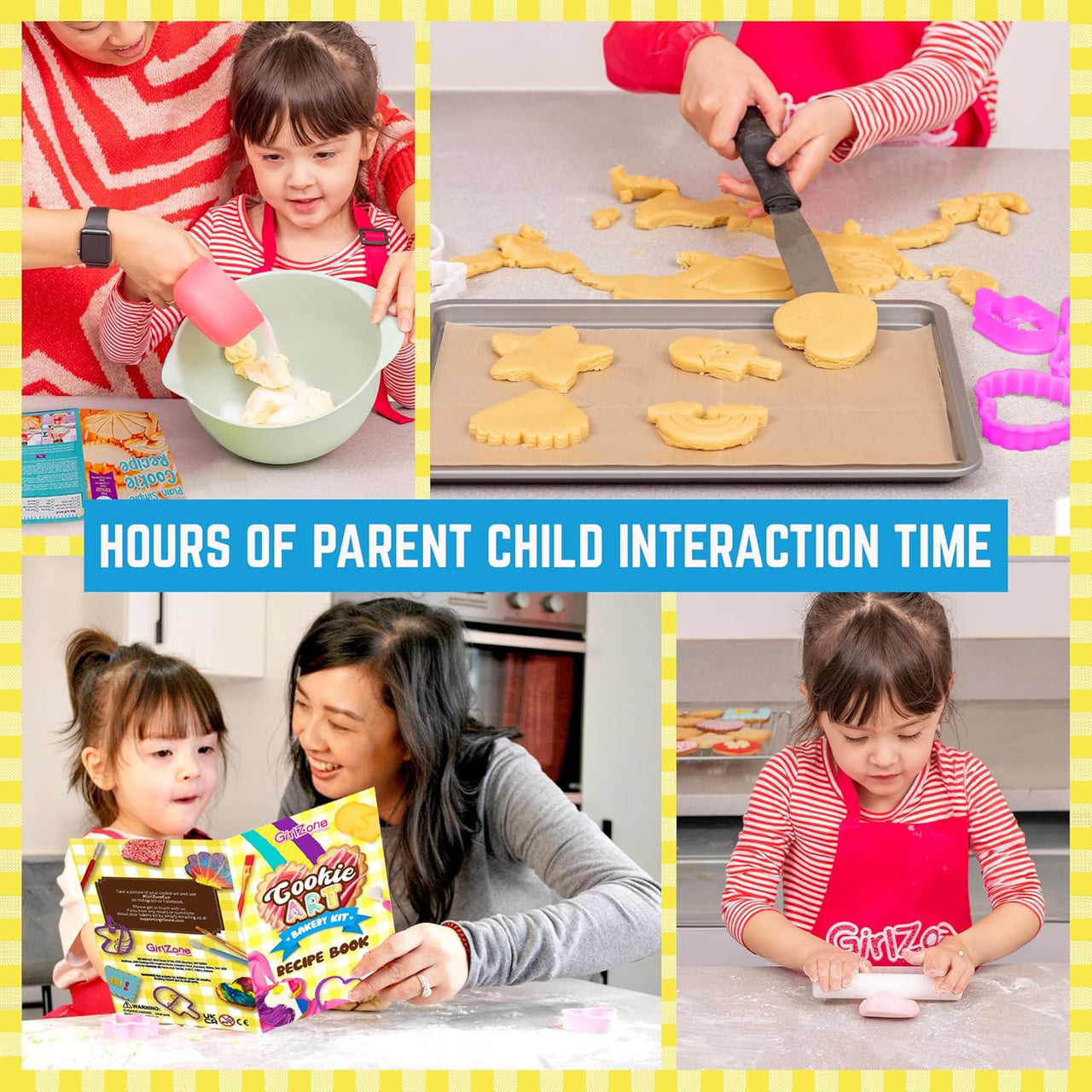 GirlZone Cookie Art Bakery Kit - Decorate Cookies Using Baking Accessories - liquidation.store