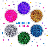 Thumbnail for GirlZone Temporary Glitter Tattoos Kit for Girls - 33 Pieces - liquidation.store