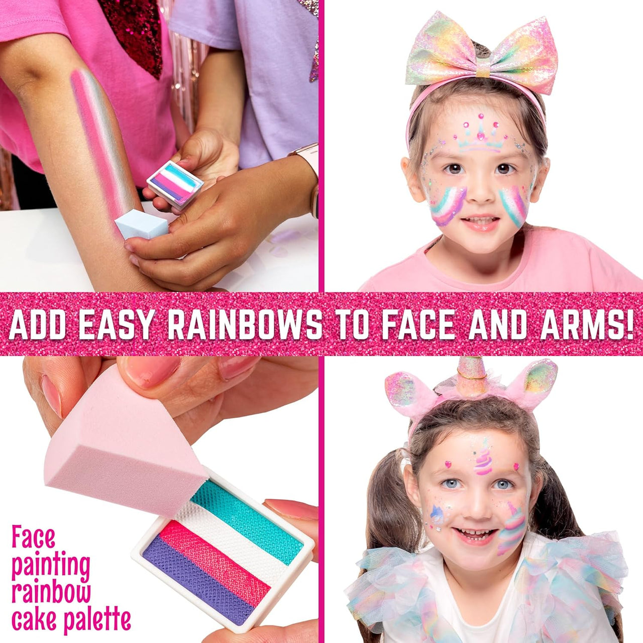 GirlZone Unicorn and Jewels Face Painting Kit - liquidation.store