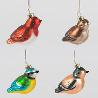 Thumbnail for Glass British Birds Christmas Glass Bauble Assorted - Set of 6 - liquidation.store