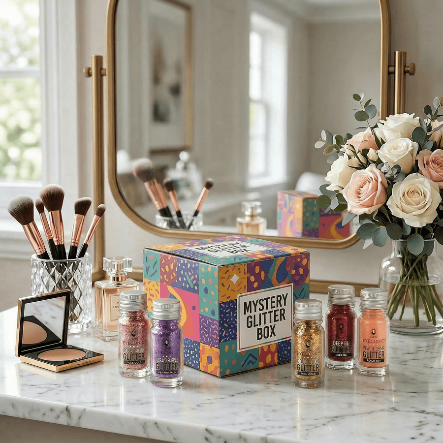 GlitterBox Face & Body Glitter Mystery Box - 6 glitters - liquidation.store