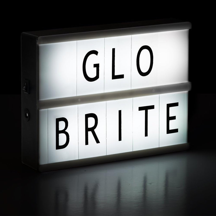 GloBrite Cinematic Light Box with LED Light - 85 Numbers, Letters & Symbols - liquidation.store