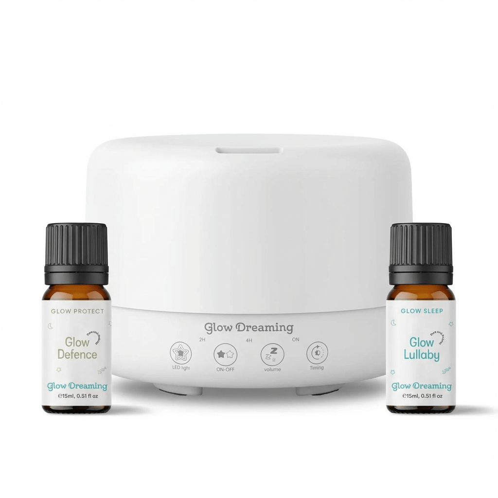 Glow Dreaming Child Sleep Aid Bundle – Original Machine with Glow Defence & Lullaby Oils - liquidation.store