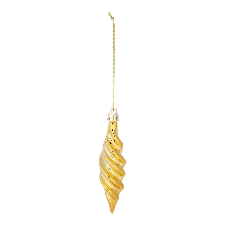 Gold effect Plastic Hanging decoration set - Pack of 40 - liquidation.store