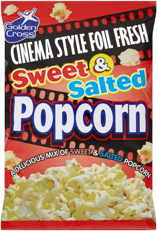 Golden Cross Sweet &amp; Salted Popcorn Cinema Style - 150g X 10 Packs - liquidation.store