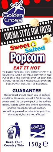 Golden Cross Sweet &amp; Salted Popcorn Cinema Style - 150g X 10 Packs - liquidation.store