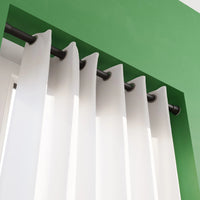 Thumbnail for GoodHome Araxos Matt Black Extendable Single Curtain Pole Set - liquidation.store