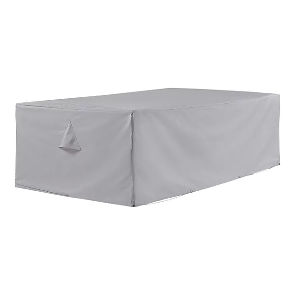 GoodHome Hamilton Grey Square Lift Up Table Cover - liquidation.store