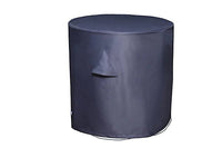 Thumbnail for GoodHome Hamilton Steel grey Round Dining Table Cover - 72X72cm - liquidation.store