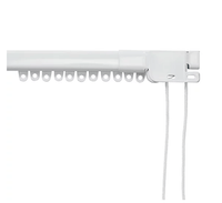 Thumbnail for GoodHome Milet Matt White Extendable Curtain track, (L)0.6 - 0.9m - liquidation.store