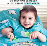 grabease All Over Bib for babies and toddlers - Teal - liquidation.store