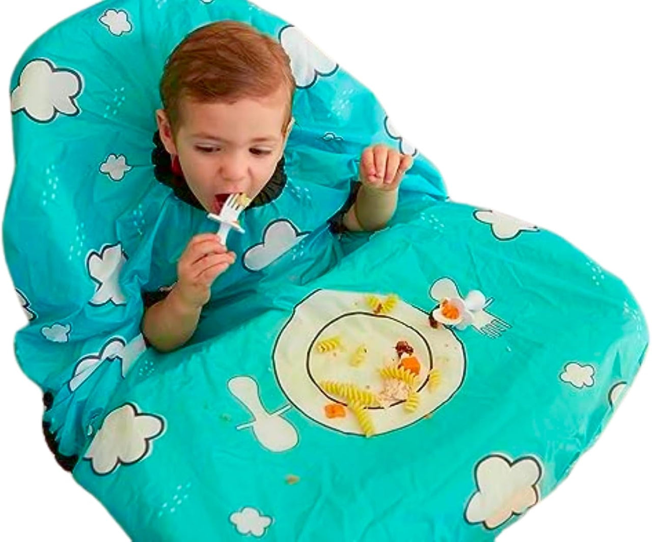 grabease All Over Bib for babies and toddlers - Teal - liquidation.store