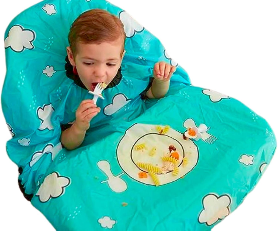 grabease All Over Bib for babies and toddlers - Teal - liquidation.store