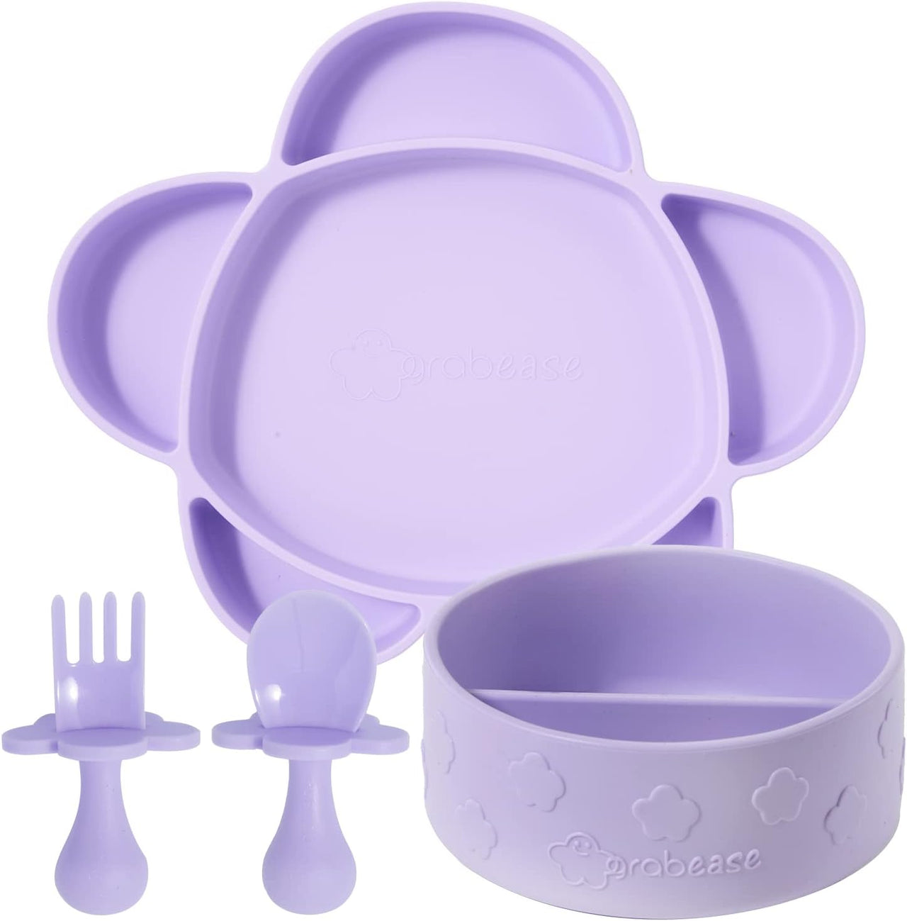 grabease Baby Feeding Set - Lavender - liquidation.store