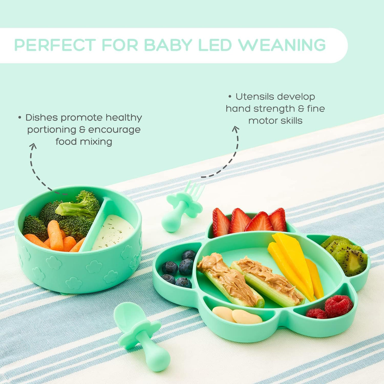 grabease Baby Feeding Set - Mint - liquidation.store