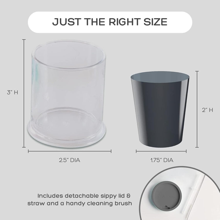 grabease Convertible Training Cups for Babies – BPA - Free (Grey) - liquidation.store