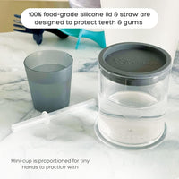 Thumbnail for grabease Convertible Training Cups for Babies – BPA - Free (Grey) - liquidation.store