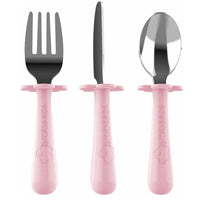 Thumbnail for Grabease Toddler Utensils Set Fork Spoon & Knive - Blush Pink - liquidation.store