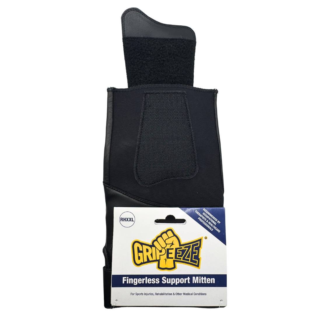 Gripeeze Fingerless Support Mitten - Black (XXXL) - liquidation.store