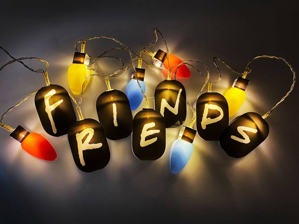 Groovy Uk Friends 2D String Lights - Black/Blue/Red/White/Yellow - liquidation.store