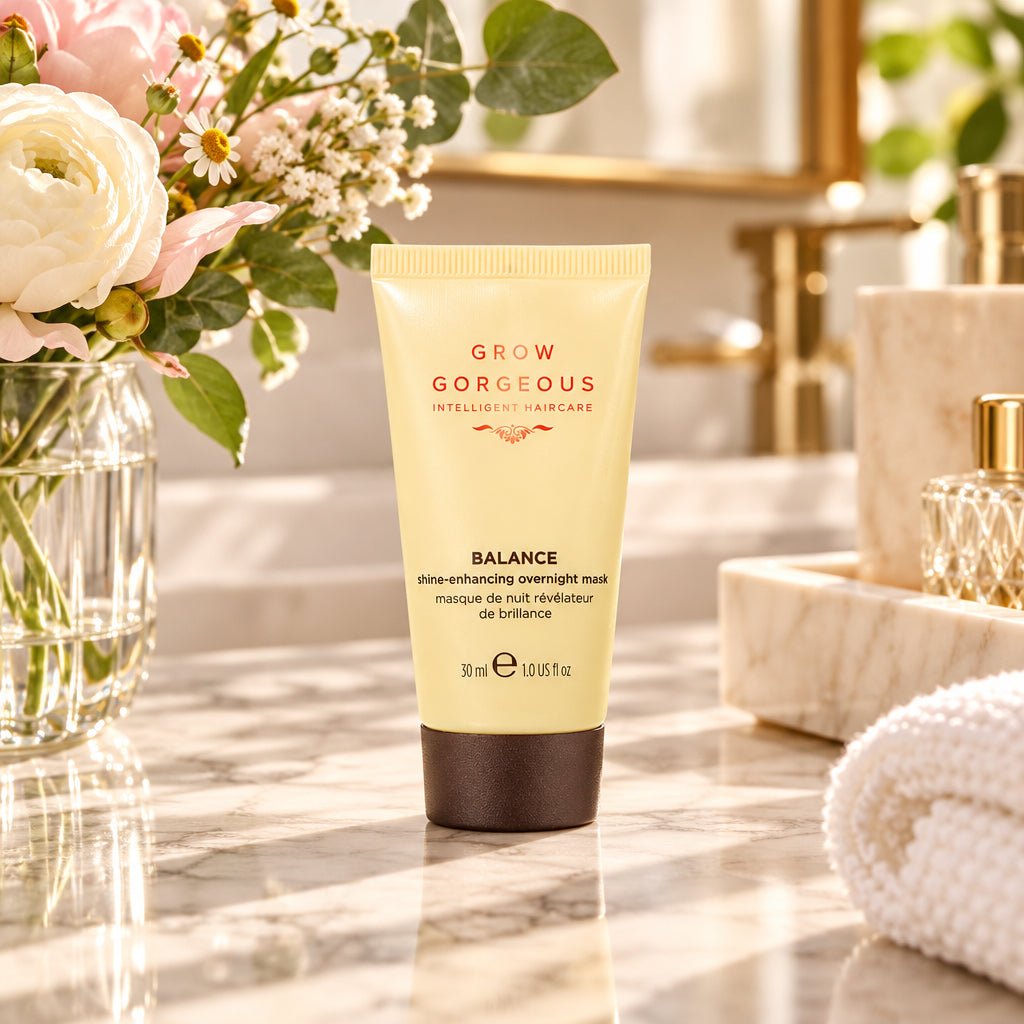 Grow Gorgeous Balance Shine-Enhancing Overnight Hair Mask 30ml – Travel Size - liquidation.store