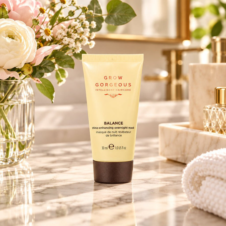 Grow Gorgeous Balance Shine-Enhancing Overnight Hair Mask 30ml – Travel Size - liquidation.store