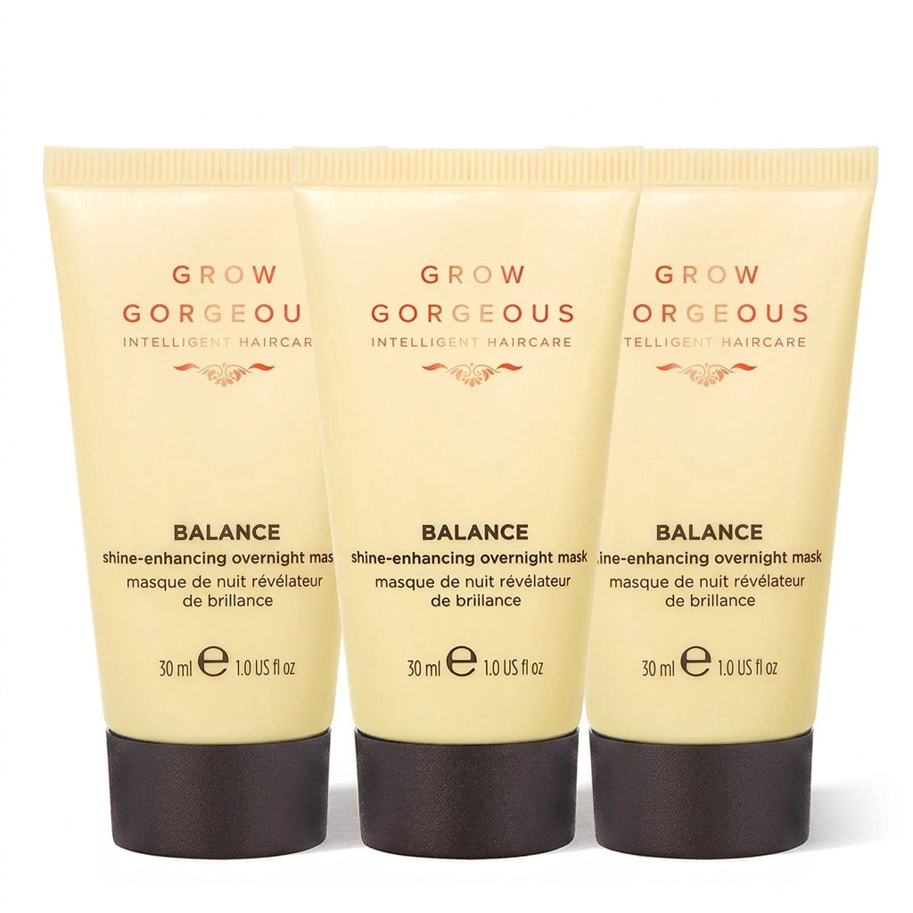 Grow Gorgeous Balance Shine-Enhancing Overnight Hair Mask - 30ml x 3 - liquidation.store