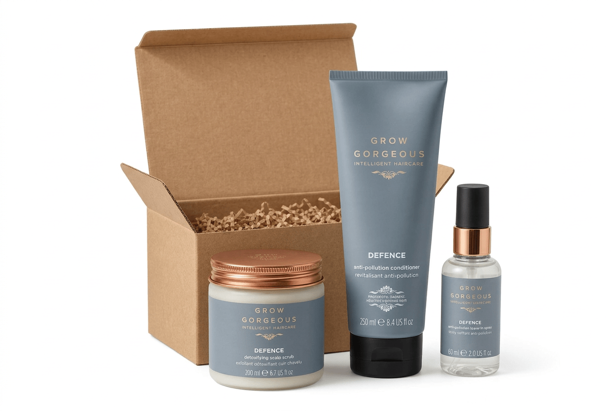 Grow Gorgeous Defence Anti-Pollution Haircare Gift Set - liquidation.store