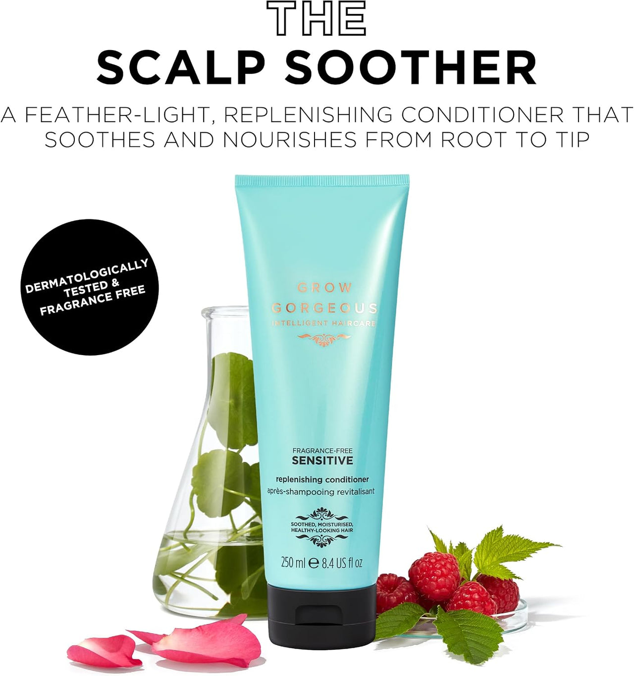 Grow Gorgeous Sensitive Fragrance-Free Replenishing Conditioner - 250ml - liquidation.store
