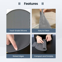 Thumbnail for guzzie+Guss Perch Silicone Table Chair Placemat (Grey) - liquidation.store