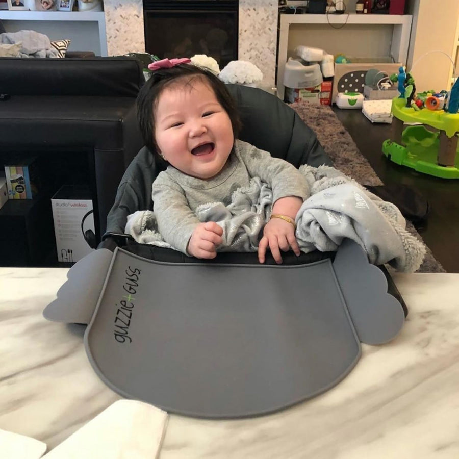 guzzie+Guss Perch Silicone Table Chair Placemat (Grey) - liquidation.store