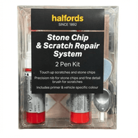 Thumbnail for Halfords Stone Chip & Scratch Repair System for Cars - 2 Pen Kit (Peugeot Scarlet Red) - liquidation.store