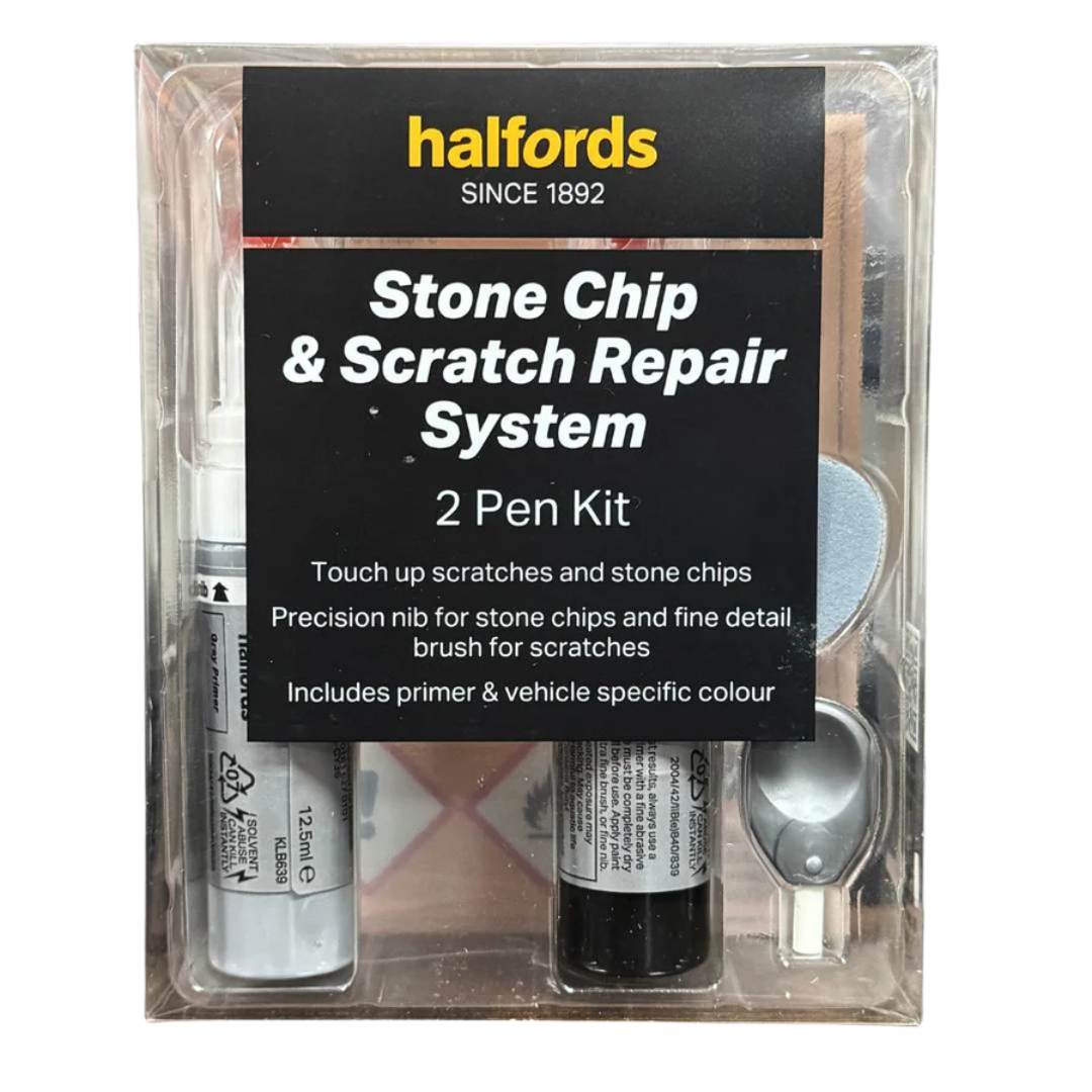 Halfords Stone Chip & Scratch Repair System for Cars - 2 Pen Kit (Phantom Black Pearlescent) - liquidation.store