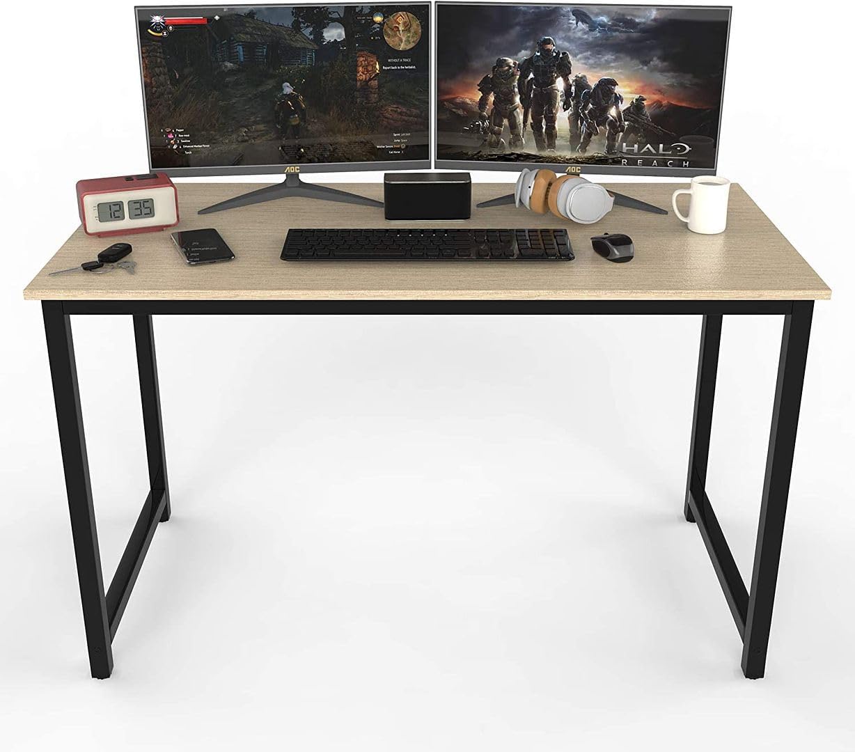 Halter Extra Long Computer Desk - liquidation.store