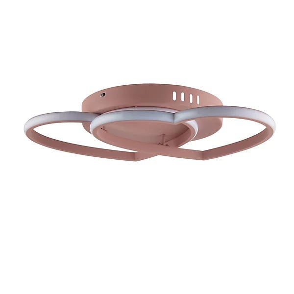Harbour Studio Heart Steel Pink LED Ceiling light - liquidation.store