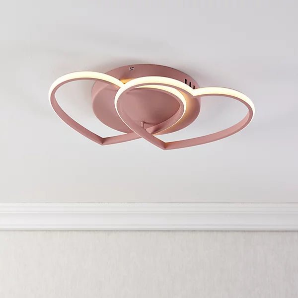 Harbour Studio Heart Steel Pink LED Ceiling light - liquidation.store