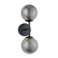 Harbour Studio Matte Black Cole Double Wired LED Wall Light - liquidation.store