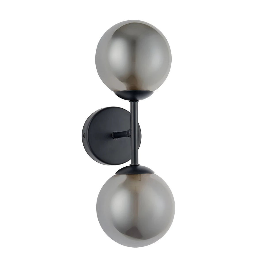 Harbour Studio Matte Black Cole Double Wired LED Wall Light - liquidation.store