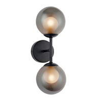 Harbour Studio Matte Black Cole Double Wired LED Wall Light - liquidation.store