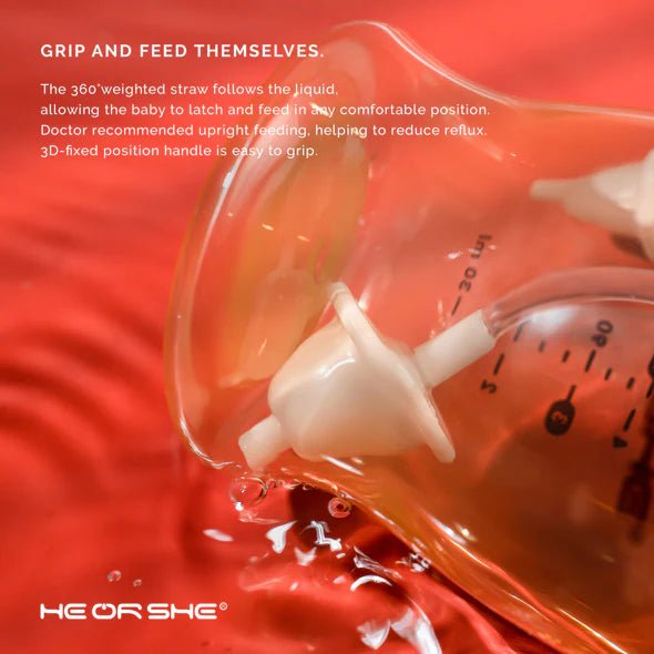 HEORSHE Dental - care Sippy Cup - 180ml (Pink) - Stage 1 6M+ - liquidation.store
