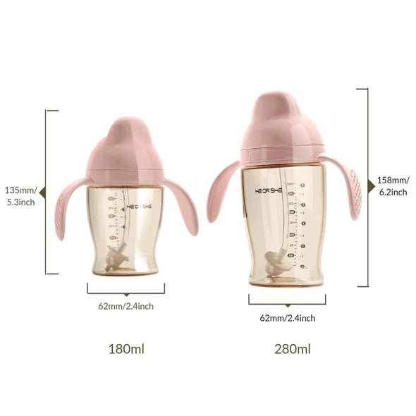 HEORSHE Dental - care Sippy Cup - 180ml (Pink) - Stage 1 6M+ - liquidation.store