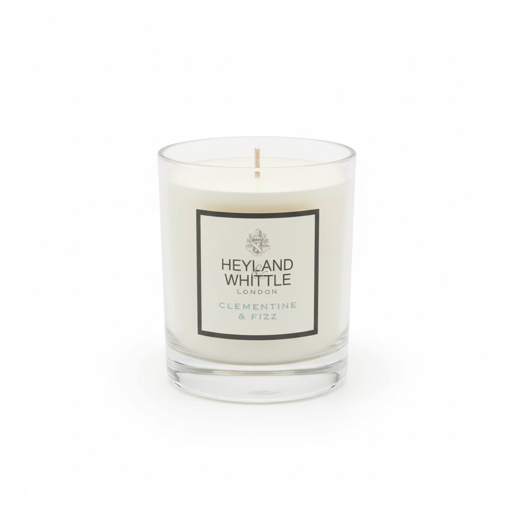 Heyland & Whittle Soy Wax Clementine & Fizz Candle 230g - liquidation.store