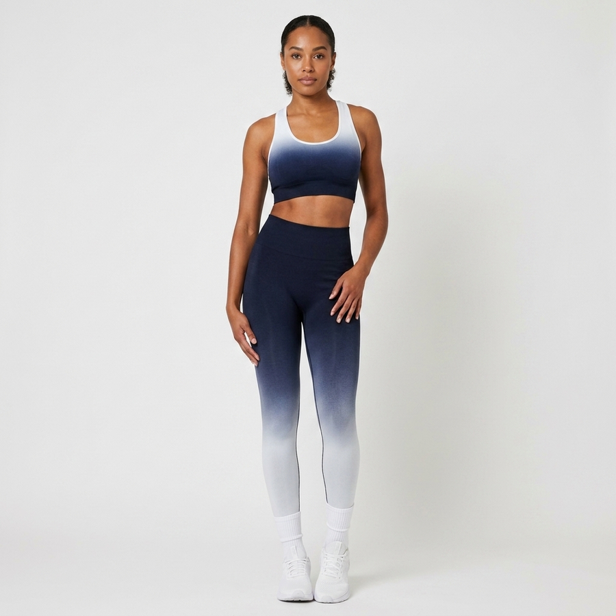 Snuggz Fit Super Stretch Tie Dye Sculpt Black/Grey Legging Bar Set